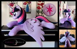 Size: 1280x815 | Tagged: safe, artist:purplenebulastudios, twilight sparkle, alicorn, pony, g4, irl, life size, photo, plushie, solo, twilight sparkle (alicorn)