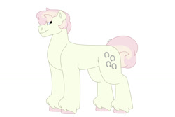 Size: 1280x854 | Tagged: safe, artist:itstechtock, oc, oc:ghost apple, earth pony, pony, male, parent:florina tart, parent:quarter hearts, simple background, solo, stallion, white background