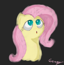 Size: 1852x1884 | Tagged: safe, artist:realgero, fluttershy, pegasus, pony, g4, solo