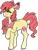 Size: 514x677 | Tagged: safe, artist:dashkatortik12222222, apple bloom, earth pony, pony, g4, alternate design, female, filly, neckerchief, one eye closed, raised hoof, simple background, smiling, solo, transparent background, wink