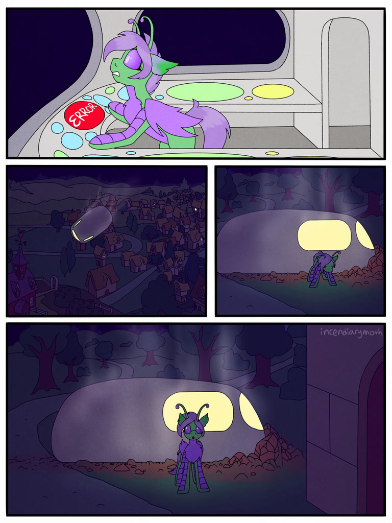 #2756894 - safe, artist:incendiarymoth, oc, oc:pickles, alien, alien ...
