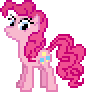 Size: 86x92 | Tagged: safe, artist:deathpwny, pinkie pie, earth pony, pony, g4, animated, blinking, desktop ponies, female, gif, looking at you, pixel art, simple background, solo, sprite, standing, transparent background