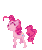 Size: 106x126 | Tagged: safe, artist:deathpwny, pinkie pie, earth pony, pony, g4, animated, desktop ponies, excited, gif, pixel art, simple background, solo, sprite, transparent background