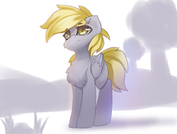 Size: 3000x2280 | Tagged: safe, artist:jfrxd, derpy hooves, pegasus, pony, g4, chest fluff, female, folded wings, high res, mare, solo, wings