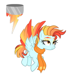 Size: 1350x1522 | Tagged: safe, artist:just-silvushka, oc, oc only, pegasus, pony, base used, eyelashes, female, magical lesbian spawn, mare, offspring, parent:lightning dust, parent:rainbow dash, parents:rainbowdust, pegasus oc, simple background, smiling, solo, transparent background