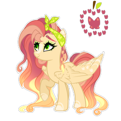 Size: 2500x2500 | Tagged: safe, artist:just-silvushka, oc, oc only, pegasus, pony, base used, eyelashes, female, high res, mare, offspring, parent:big macintosh, parent:fluttershy, parents:fluttermac, pegasus oc, raised hoof, simple background, smiling, solo, transparent background, wings