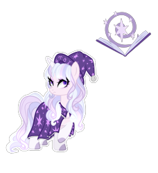 Size: 1911x2100 | Tagged: safe, artist:just-silvushka, oc, oc only, pony, unicorn, base used, colored hooves, eyelashes, female, hat, horn, mare, offspring, parent:star swirl the bearded, parent:twilight sparkle, parents:twiswirl, raised hoof, simple background, smiling, solo, transparent background, unicorn oc, wizard hat