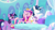 Size: 1920x1078 | Tagged: safe, screencap, princess cadance, princess flurry heart, shining armor, twilight sparkle, alicorn, pony, unicorn, g4, my little pony: friendship is magic, season 6, the crystalling, baby, baby pony, diaper, eyes closed, father and child, father and daughter, female, filly, foal, frown, husband and wife, male, mare, messy mane, mother and child, mother and daughter, open mouth, stallion, tired, twilight sparkle (alicorn)