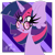 Size: 1280x1280 | Tagged: safe, artist:ladylullabystar, twilight sparkle, pony, g4, bust, portrait, purple, solo, sunglasses