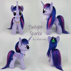 Size: 1967x1967 | Tagged: safe, artist:larsen toys, twilight sparkle, alicorn, pony, g4, adorkable, cute, dork, folded wings, forsale, irl, multiple views, photo, plushie, pony plushie, solo, text, twilight sparkle (alicorn), wings