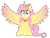 Size: 1587x1204 | Tagged: safe, artist:vi45, fluttershy, oc, oc only, oc:princess fluttershy, alicorn, pony, 2022 community collab, au:friendship is kindness, derpibooru community collaboration, g4, interseason shorts, teacher of the month (episode), alicorn oc, alicornified, alternate design, alternate hairstyle, alternate universe, colored wings, commission, element of kindness, horn, jewelry, my eyes, race swap, simple background, solo, tiara, transparent background, two toned wings, wings, wtf face, ych result