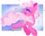 Size: 1203x965 | Tagged: safe, artist:cutiesparke, pinkie pie, pegasus, pony, g4, alternate cutie mark, confetti, female, happy, hoof heart, mare, open mouth, pegasus pinkie pie, prancing, race swap, redesign, simple background, smiling, solo, spread wings, stars, trotting, wings