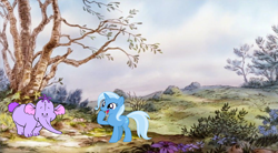 Size: 7336x4064 | Tagged: safe, artist:hubfanlover678, trixie, g4, crossover