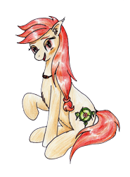 Size: 2513x3399 | Tagged: safe, artist:40kponyguy, artist:ciaran, derpibooru exclusive, edit, oc, oc only, oc:safe haven, earth pony, hagwarders, original species, pony, 2022 community collab, derpibooru community collaboration, ear fluff, female, high res, jewelry, looking at you, mare, necklace, raised hoof, simple background, solo, traditional art, transparent background