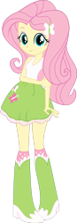 Size: 1442x4160 | Tagged: safe, artist:darkoverlords, fluttershy, equestria girls, g4, boots, clothes, high heel boots, pigeon toed, shirt, shoes, simple background, skirt, socks, solo, transparent background, vector