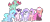 Size: 3000x1335 | Tagged: safe, artist:enifersuch, oc, oc only, pegasus, pony, unicorn, g4, base used, eyelashes, group, horn, looking back, pegasus oc, raised hoof, simple background, smiling, transparent background, unicorn oc