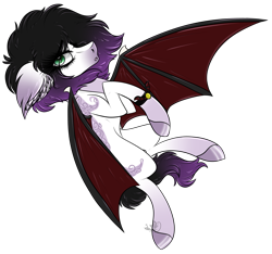 Size: 2721x2549 | Tagged: safe, artist:beamybutt, oc, oc only, bat pony, pony, bat pony oc, bat wings, ear fluff, high res, hoof polish, male, simple background, solo, stallion, transparent background, wings