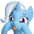 Size: 1280x1280 | Tagged: safe, artist:xppp1n, trixie, pony, unicorn, g4, 3d, :p, bust, cute, diatrixes, eyebrows, eyelashes, female, hooves on cheeks, horn, looking at you, mare, mlem, portrait, purple eyes, silly, simple background, smiling, smiling at you, solo, tongue out, transparent background