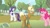 Size: 1080x608 | Tagged: safe, edit, edited screencap, editor:rarity vrymer collective, screencap, pinkie pie, rarity, trenderhoof, earth pony, pony, unicorn, g4, my little pony: friendship is magic, simple ways, female, male, mare, stallion