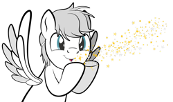 Size: 1920x1137 | Tagged: safe, artist:alexdti, oc, oc only, oc:north ice, pegasus, pony, glitter, male, simple background, solo, stallion, transparent background