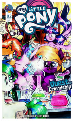 Size: 1920x3180 | Tagged: safe, artist:alexdti, artist:liaaqila, moondancer, starlight glimmer, sunburst, twilight sparkle, oc, oc:brainstorm (alexdti), oc:purple creativity, oc:star logic, alicorn, earth pony, pegasus, pony, unicorn, comic:quest for friendship, g4, comic, glasses, sunburst's glasses, traditional art, twilight sparkle (alicorn)