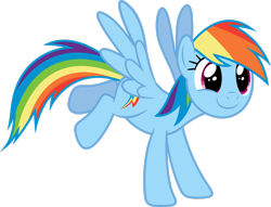 Size: 2798x2143 | Tagged: safe, artist:dipi11, rainbow dash, pegasus, pony, castle sweet castle, g4, season 5, .ai available, female, full body, high res, mare, multicolored hair, multicolored mane, multicolored tail, rainbow hair, rainbow tail, simple background, smiling, solo, spread wings, tail, transparent background, vector, wings