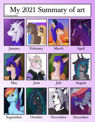 Size: 1289x1661 | Tagged: safe, artist:autumnsfur, queen chrysalis, rainbow dash, oc, oc:glitter stone, big cat, dragon, earth pony, lion, pegasus, wolf, anthro, g4, anthro with ponies, asriel dreemurr, bedroom, bust, clothes, female, forest, fursona, gray coat, gray fur, indoors, mare, mypride, ponysona, portrait, savanna, undertale