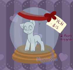 Size: 870x832 | Tagged: safe, artist:bluemoon, oc, pony, animated, chibi, christmas, commission, hearth's warming, holiday, snow globe, snowglobe pony, solo, ych example, your character here