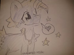 Size: 2560x1920 | Tagged: safe, artist:strawberri-milk, star tracker, g4, heart, solo, traditional art