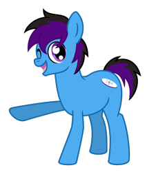 Size: 1221x1352 | Tagged: safe, artist:banquo0, oc, oc only, oc:banquo, earth pony, pony, 2022 community collab, derpibooru community collaboration, male, one eye closed, simple background, solo, transparent background, wink