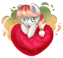 Size: 903x835 | Tagged: safe, artist:avonir, oc, oc only, earth pony, pony, bust, eyelashes, female, heart, mare, signature, simple background, smiling, solo, transparent background
