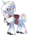 Size: 2238x2680 | Tagged: safe, artist:khimi-chan, oc, oc only, pony, unicorn, bag, chest fluff, eyelashes, high res, hood, horn, male, saddle bag, simple background, slit pupils, stallion, transparent background, unicorn oc, unshorn fetlocks