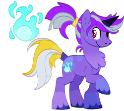 Size: 1280x1145 | Tagged: safe, artist:rohans-ponies, oc, oc:spirit spark, pony, unicorn, male, parent:oc, parent:twilight sparkle, simple background, solo, stallion, transparent background
