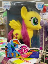 Size: 1536x2048 | Tagged: safe, fluttershy, rainbow dash, g4, bootleg, duo, duo female, female, mare, my happy baby, toy