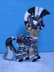 Size: 823x1097 | Tagged: safe, alternate version, artist:malte279, part of a set, zecora, zebra, g4, craft, embossing, irl, metal foil, photo, relief