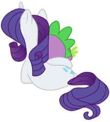 Size: 1460x1620 | Tagged: safe, artist:georgegarza01, rarity, spike, g4, female, male, ship:sparity, shipping, simple background, straight, transparent background, vector