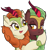 Size: 1940x1940 | Tagged: safe, artist:ravenirik, autumn blaze, cinder glow, summer flare, kirin, g4, awwtumn blaze, blushing, cinderbetes, cinderblaze, cute, duo, female, hug, lesbian, open mouth, shipping, simple background, transparent background