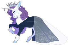 Size: 2500x1700 | Tagged: safe, artist:uunicornicc, rarity, pony, unicorn, g4, clothes, cloven hooves, crown, dewclaw, dress, ear piercing, earring, heart eyes, horn, horn jewelry, horn ring, jewelry, piercing, raised hoof, regalia, ring, simple background, smiling, solo, transparent background, wingding eyes