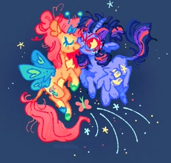 Size: 1403x1339 | Tagged: safe, artist:astroeden, fluttershy, twilight sparkle, alicorn, pony, g4, female, lesbian, ship:twishy, shipping, twilight sparkle (alicorn)