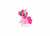 Size: 6800x4900 | Tagged: safe, artist:kittyrosie, pinkie pie, earth pony, pony, g4, blushing, confetti, cute, diapinkes, hat, heart, heart eyes, party hat, simple background, smol, solo, tongue out, white background, wingding eyes