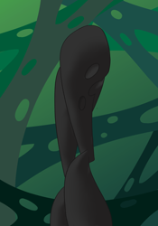 Size: 1750x2500 | Tagged: safe, artist:cycrus, derpibooru exclusive, queen chrysalis, changeling, changeling queen, g4, female, fetish, gradient background, hoof fetish, legs, mare, pictures of legs, solo