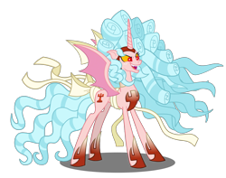 Size: 7759x6114 | Tagged: safe, artist:brutalityinc, cozy glow, alicorn, pony, g4, the ending of the end, absurd resolution, alicornified, cozycorn, female, giant demon alicorn cozy glow, mare, race swap, simple background, solo, transparent background