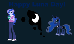 Size: 2831x1688 | Tagged: safe, artist:agenthotman, princess luna, vice principal luna, equestria girls, g4, self paradox, self ponidox