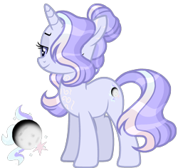Size: 1644x1550 | Tagged: safe, artist:dayspring-dawnyt, oc, oc only, pony, unicorn, female, full body, hair over one eye, horn, lidded eyes, mare, show accurate, simple background, smiling, solo, standing, tail, transparent background, unicorn oc
