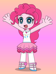 Size: 3000x3967 | Tagged: safe, artist:keronianniroro, pinkie pie, equestria girls, gijinka, high res, looking at you, open mouth, solo