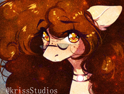 Size: 1242x945 | Tagged: safe, artist:krissstudios, oc, oc only, earth pony, pony, bust, female, glasses, mare, portrait, solo