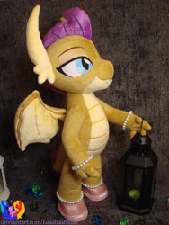 Size: 2304x3072 | Tagged: safe, artist:1stastrastudio, smolder, dragon, g4, clothes, dragoness, female, high res, irl, jewelry, pearl, photo, plushie, shoes, solo
