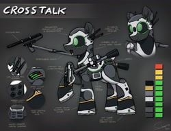 Size: 3612x2764 | Tagged: safe, artist:selenophile, oc, oc only, pony, robot, robot pony, adoptable, high res, microphone, reference sheet, solo