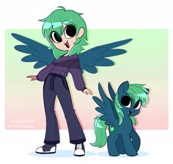 Size: 1938x1827 | Tagged: safe, artist:syrupyyy, oc, oc only, human, pegasus, pony, converse, humanized, shoes, solo