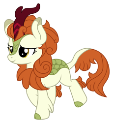 Size: 3097x3333 | Tagged: safe, artist:third uncle, autumn blaze, kirin, sounds of silence, awwtumn blaze, cute, female, high res, mare, pose, simple background, smiling, solo, transparent background, vector
